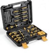 43-Piece Magnetic Screwdriver Set – Chrome Vanadium Steel With Case & Flexible Shaft