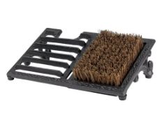 Heavy-Duty Cast Iron Boot Scraper With Brush – Keep Dirt Outside