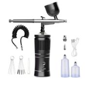 Rechargeable Airbrush Compressor Kit Air Brush Sprayer Machine For Nail Art Cake Art