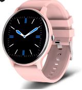Smart Watch Full Touch Screen Sport Fitness Watch Man IP67 Waterproof Bluetooth For Android Pink