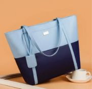 Modern Patchwork Faux Leather Tote Bag – Stylish, Spacious & Durable Everyday Companion