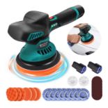 Cordless 12V Car Polisher Kit – Dual Battery, 8-Speed Buffer For Car Detailing & Scratch Repair