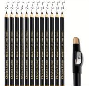 12PCS Eyebrow Pencil Set With Sharpener—The Ultimate Eyebrow Tool Kit