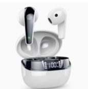 Wireless 5.3 Earbuds – In-Ear Sports Headphones With HD Microphone, LED Display & 35H Battery Lif...