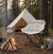 Heavy-Duty Folding Camping Chair – Carbon Steel Frame with 600D Oxford Fabric Seat