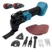 Cordless Oscillating Multi-Tool, Brushless Motor, 4° Oscillation, 26 Accessories 2 x 3.0Ah Batte...