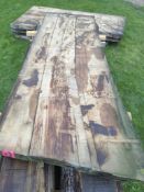 Hardwood Timber Air Dried Sweet English Chestnut Slab / Table Top