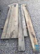 5x Hardwood Dry Sawn Timber English Oak Boards / Planks