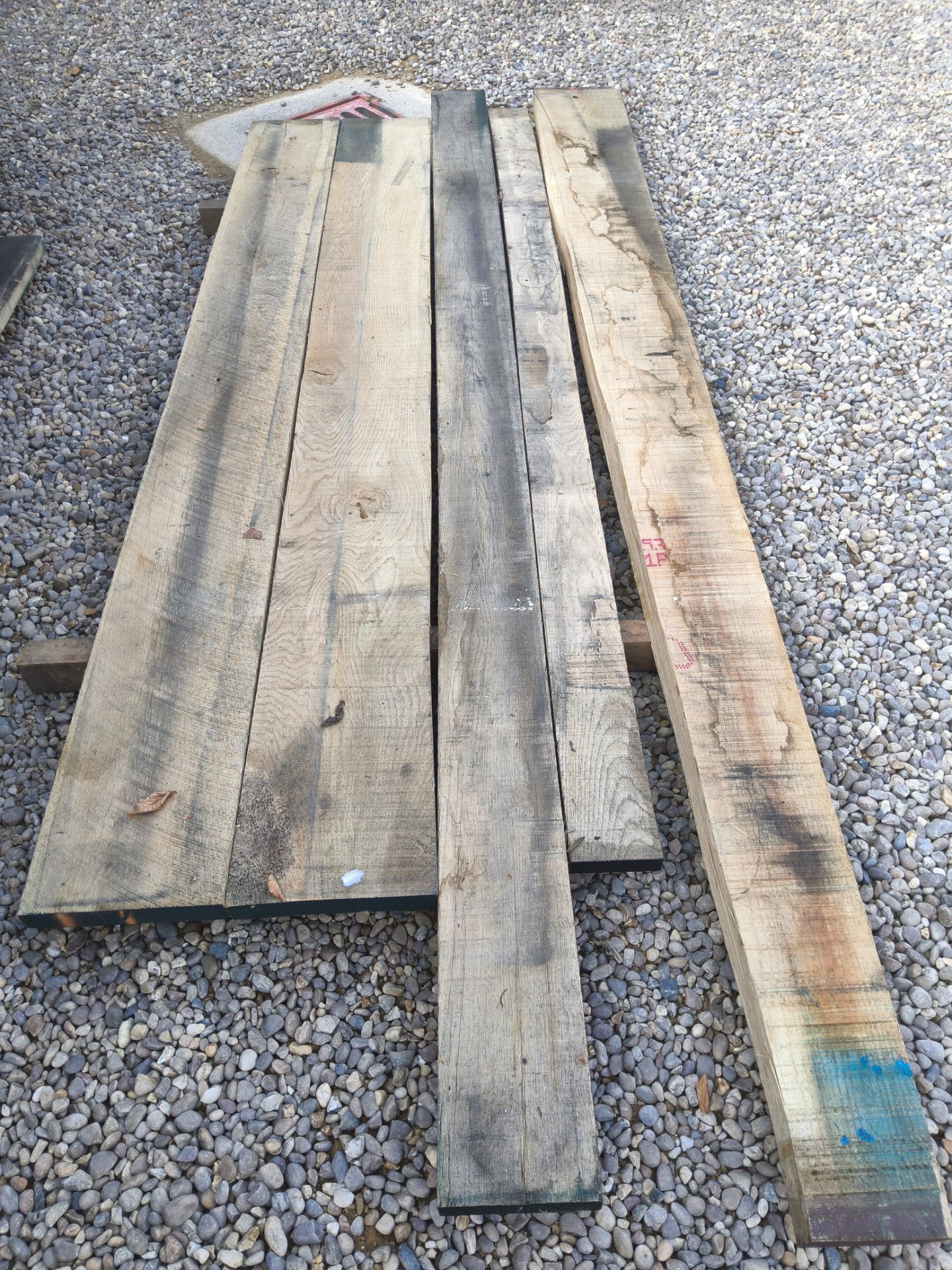 5x Hardwood Dry Sawn Timber English Oak Boards / Planks