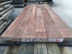 6x Hardwood Dry Sawn Timber African Sapele Boards / Planks