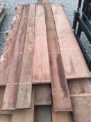 6x Hardwood Dry Sawn Timber African Sapele Boards / Planks