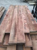 7x Hardwood Dry Sawn Timber African Sapele Boards / Planks
