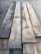 4x Hardwood Dry Sawn Timber English Oak Boards / Planks