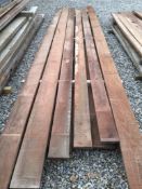 6x Hardwood Dry Sawn Timber African Sapele Boards / Planks