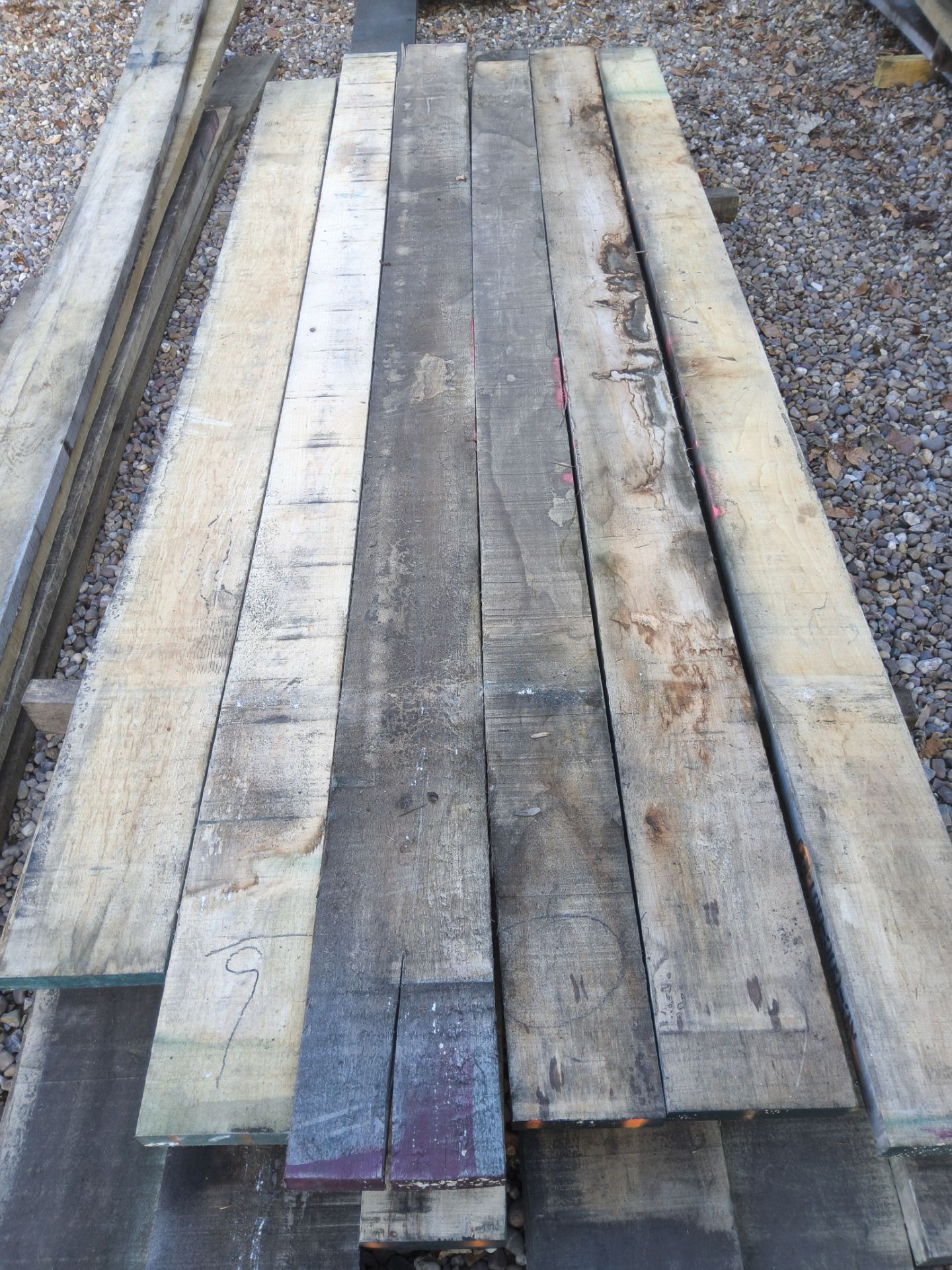 6x Hardwood Dry Sawn Timber Maple Boards / Planks