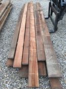 6x Hardwood Dry Sawn Timber African Sapele Boards / Planks