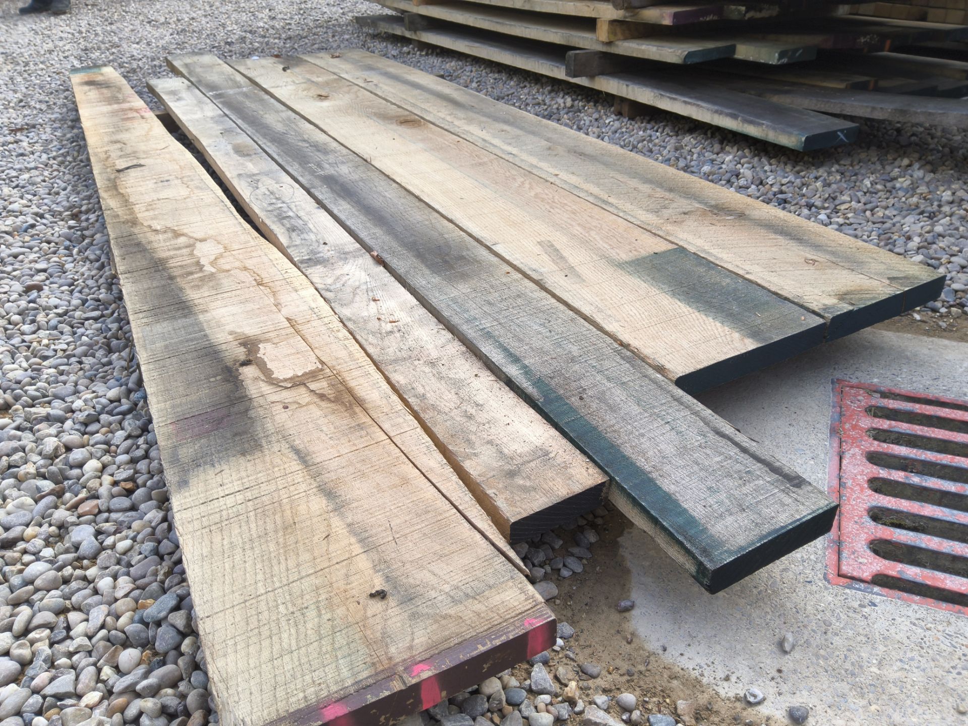 5x Hardwood Dry Sawn Timber English Oak Boards / Planks - Image 3 of 4