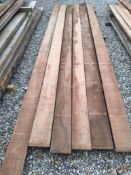 6x Hardwood Dry Sawn Timber African Sapele Boards / Planks