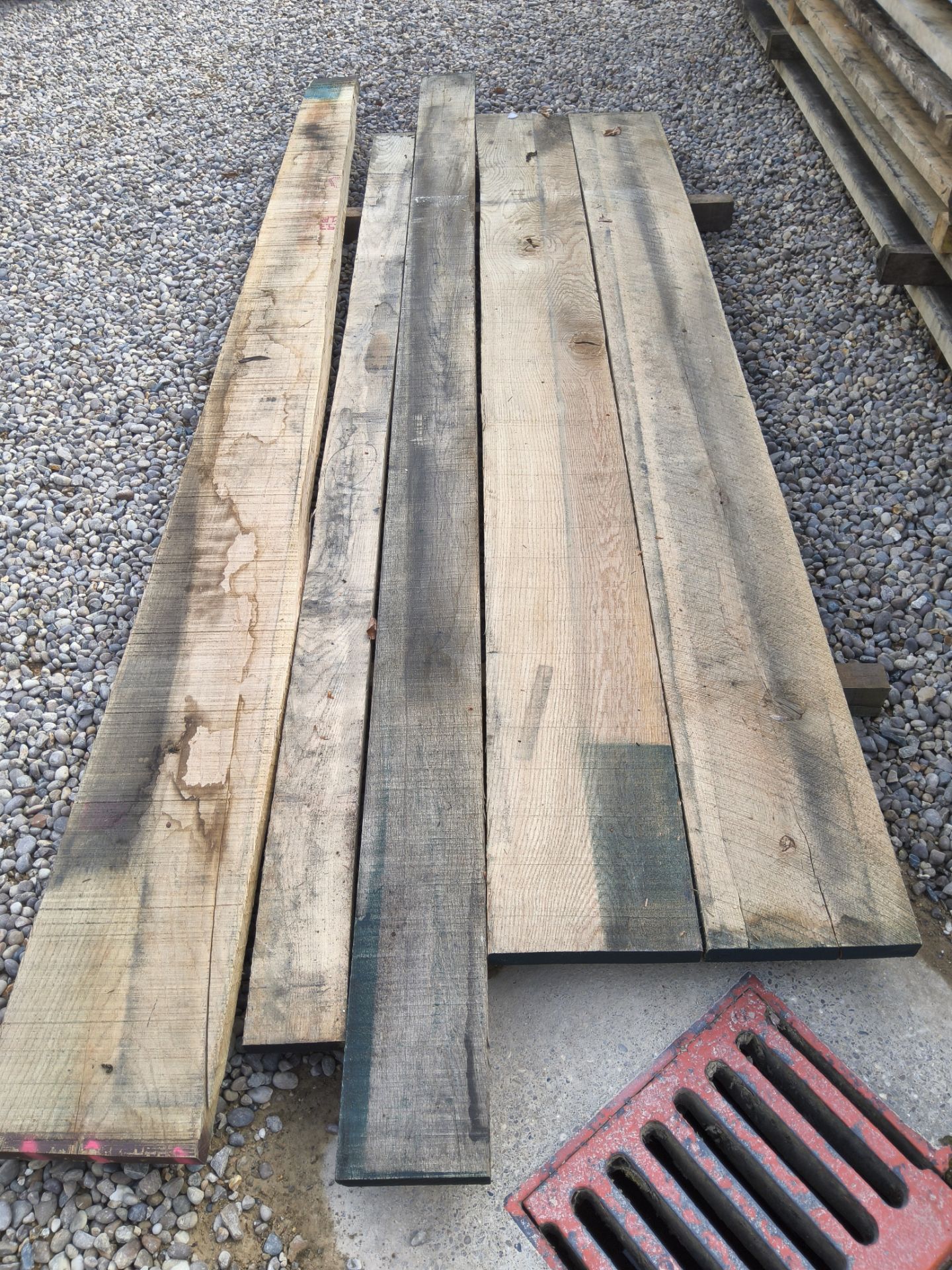 5x Hardwood Dry Sawn Timber English Oak Boards / Planks - Image 2 of 4