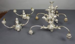 Vintage Silvered Cherub Chandeliers & Wall Lights