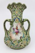 Highly Decorative French Enamelled Vase, Attributed to Samson of Paris, c.1880