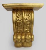 Vintage Carved Giltwood Wall Bracket Corbel