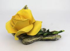 Boehm Flower Model Yellow Rose