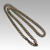 Vintage Italian 925 Silver Curb-Link Necklace