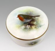 Royal Worcester Trinket Box Hand Painted A.Badham