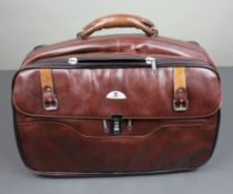 Vintage Brown Leather Travel Holdall Case