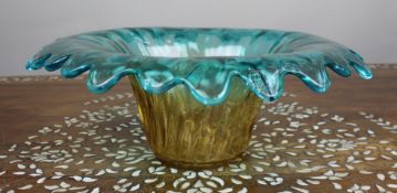 Large Murano Art Glass Centrepiece Bowl