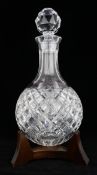 Fine Vintage Crystal Hogget Decanter on Stand