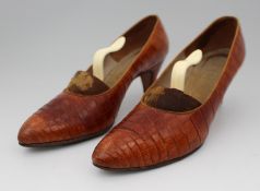 Pair of Vintage Ladies Ravne High Heel Court Shoes