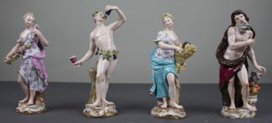 19th Century Meissen Porcelain Figurines – Set of the Four Seasons