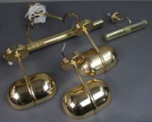Collection of 5 Vintage Gold Plated Wall Lights