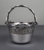 Antique Silver Plated Handled Basket
