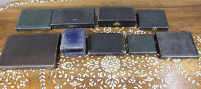 Collection of Antique Cutlery Cases