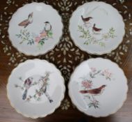 Collection of 4 Royal Worcester Doughty Relief Cabinet Plates