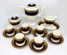 Royal Worcester Malvern Blue Coffee Service