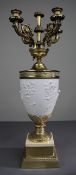 Late 19th Century Continental Bisque Porcelain & Ormolu Candelabrum