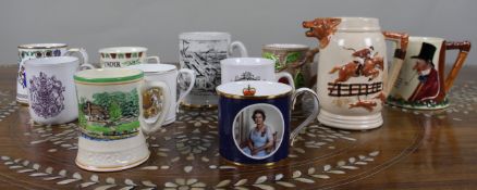 Collection of 11 Antique & Vintage Tankards & Mugs