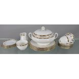Royal Worcester Grosvenor White & Gold Part Dinner Service
