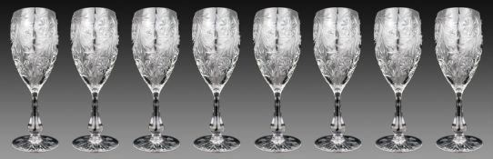 Set of 8 Tudor Crystal 