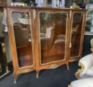 French Louis Philippe Kingwood Glazed Display Cabinet, c.1830