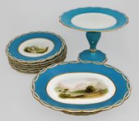 Antique Minton Victorian Porcelain Part Dessert Service