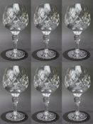 Set of 6 Tudor Crystal 