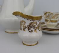 Royal Tuscan White & Gold Tea Pot & Other Service Pieces