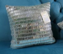 Exquisite Mirror Glass Decorative Pillow (38 x 38 cm)