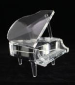 Cut Crystal Grand Piano Sculpture