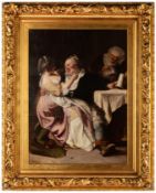 Fine Late 19th Century Tavern Scene in the Manner of Eduard von Grützner